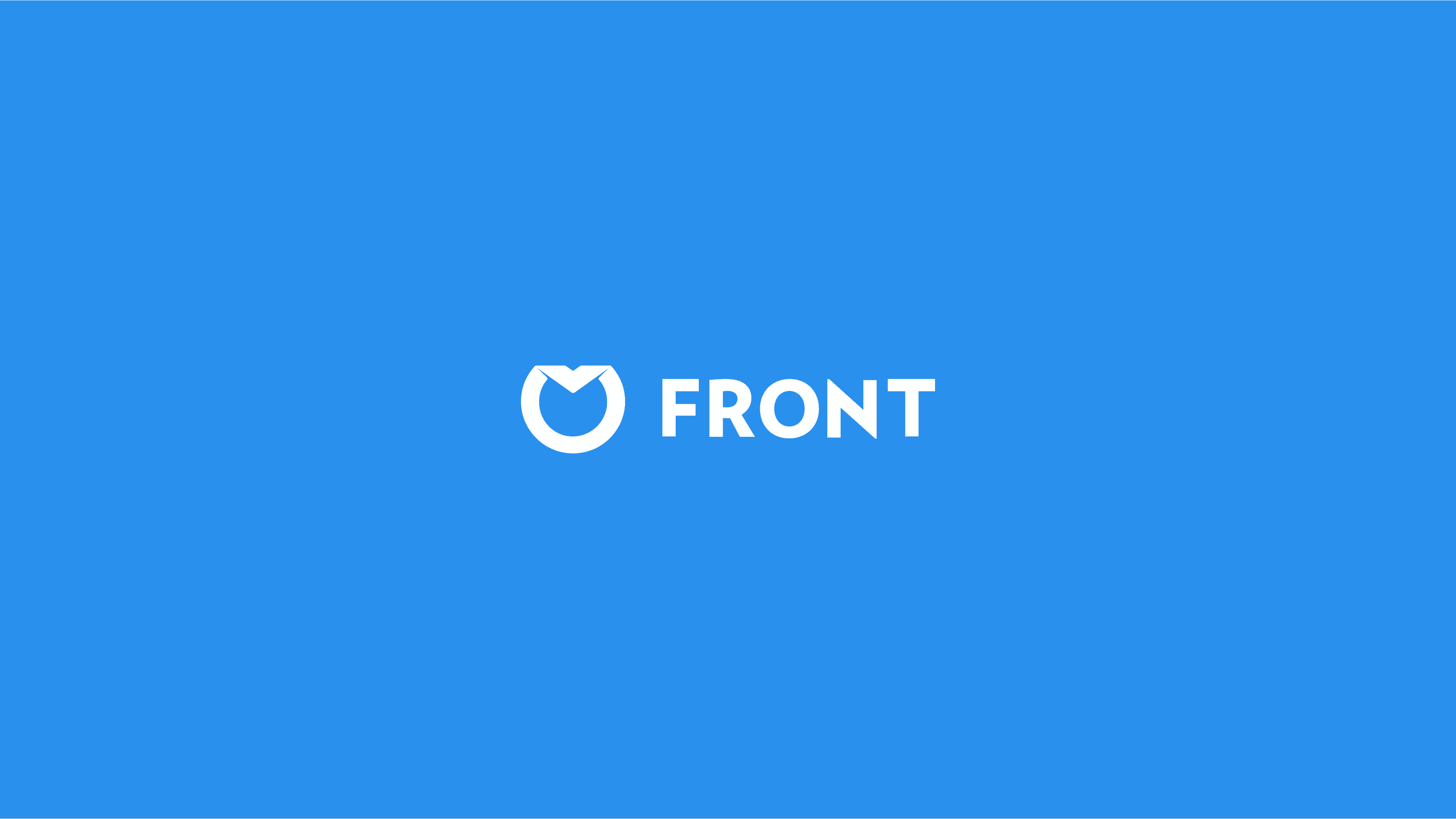 Front Series A Pitch Deck (2016), Cover